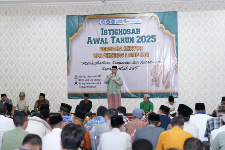 Unila Adakan Istigasah Mengawali Tahun 2025